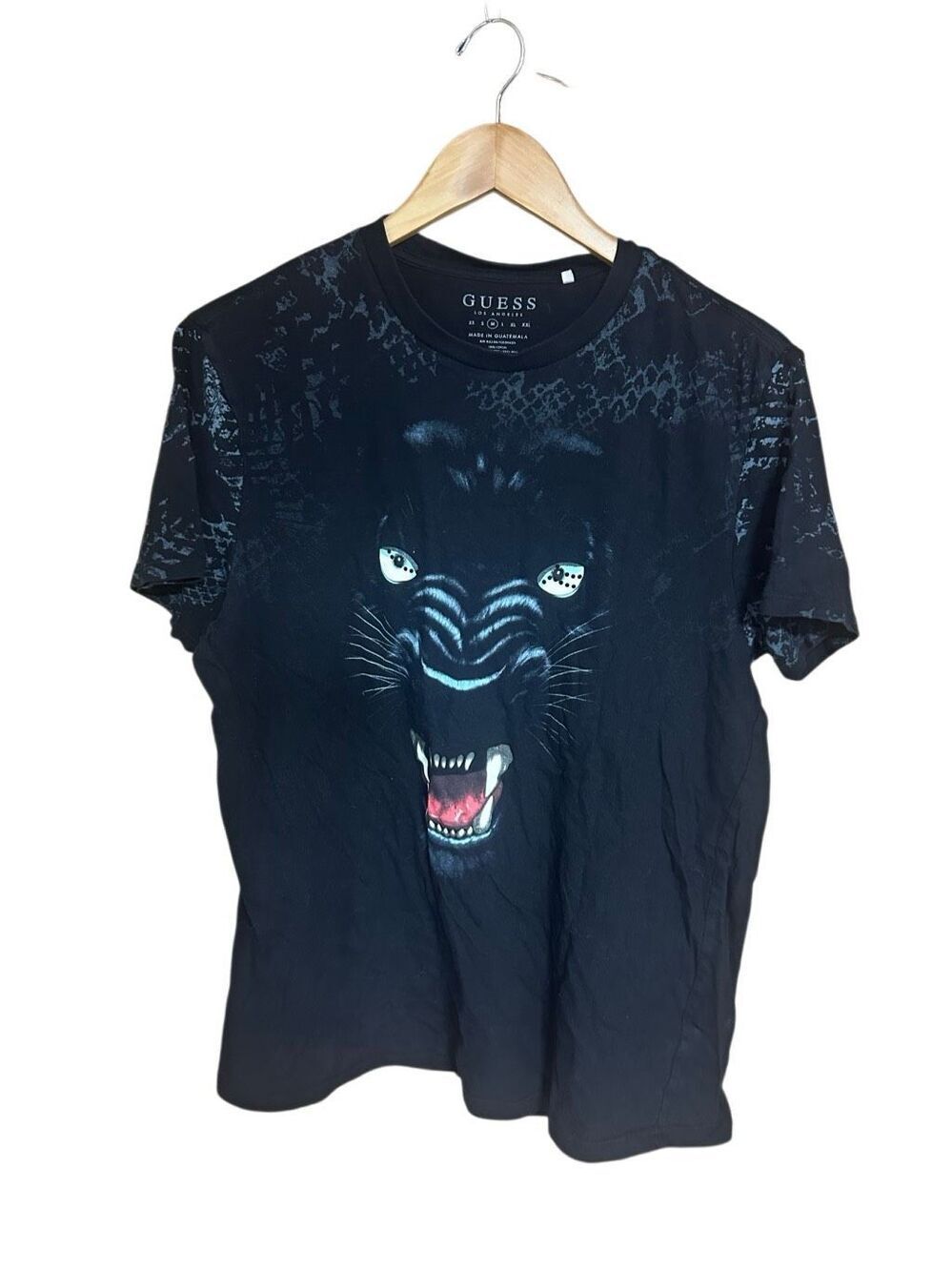 Guess Medium (M) T-Shirt Black Panther